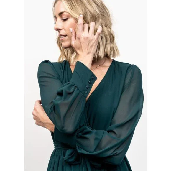 Baltic Born Regal Green Maxi Dress NWOT - Picture 4 of 11